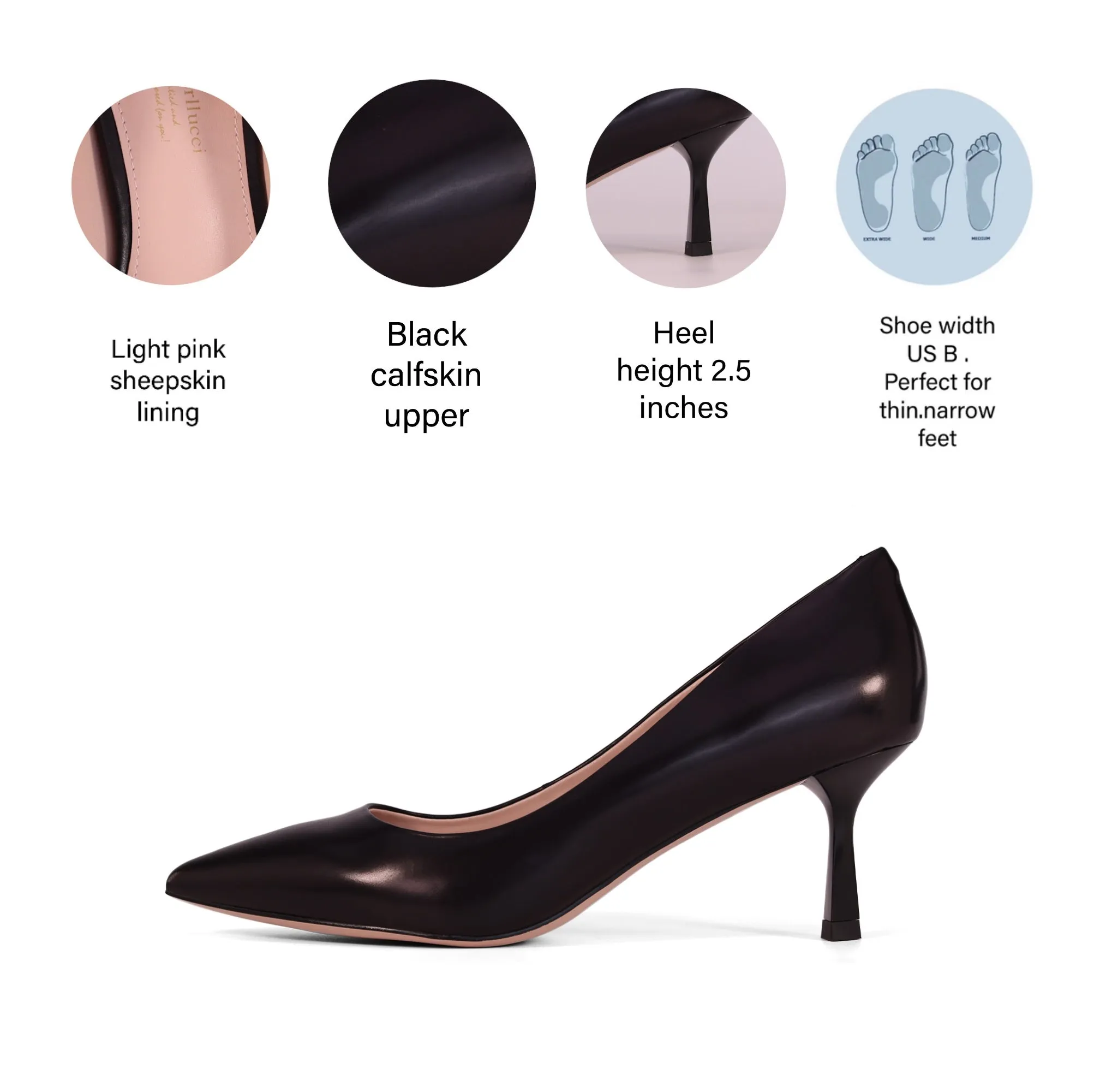 AiciBerllucci Renee calfskin leather pump