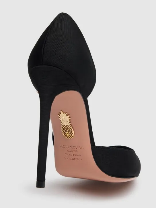 Aquazzura   105mm Very Bow Tie grosgrain pumps 