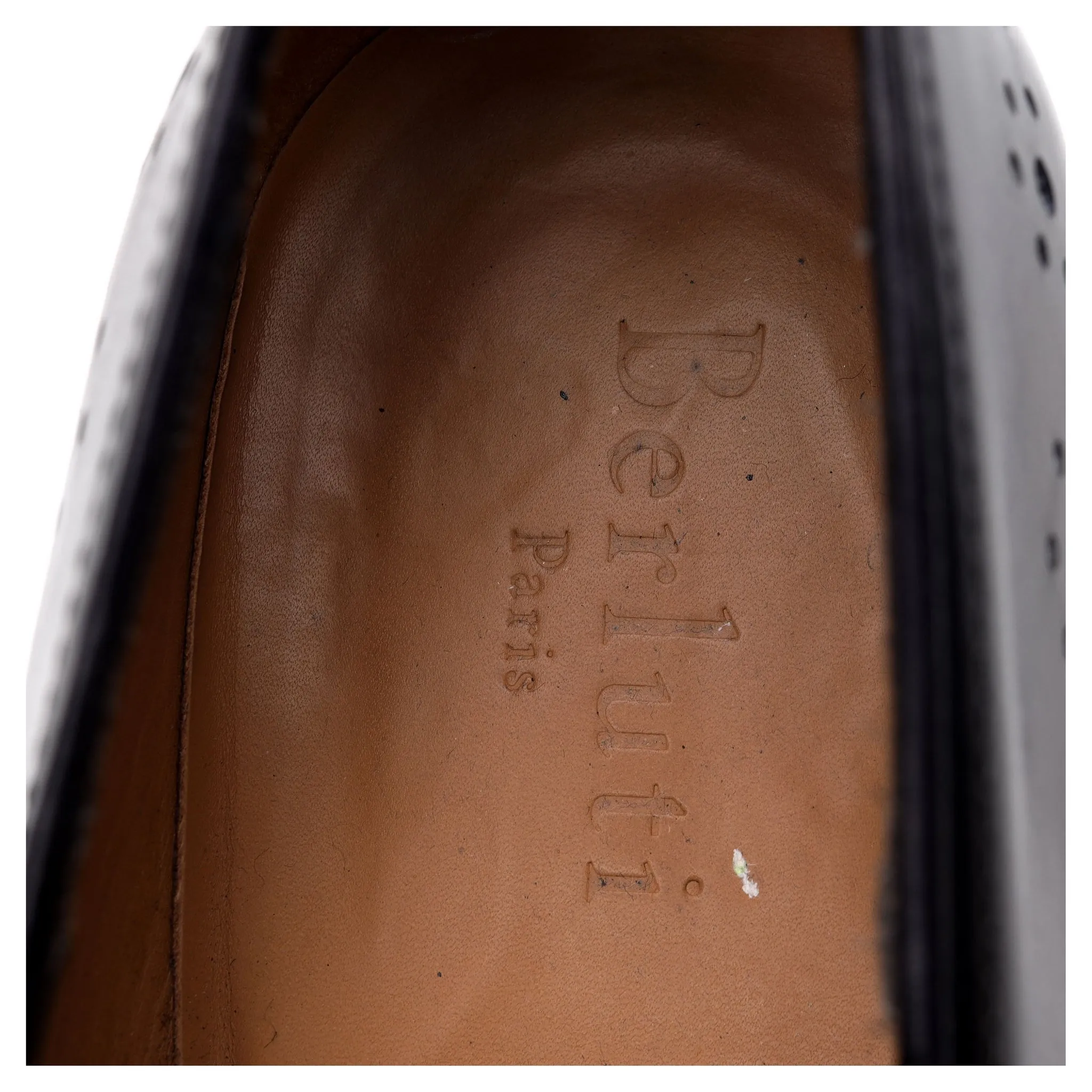 Black Patina Leather Loafers UK 8.5