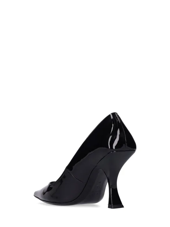 BY FAR   90mm Viva patent leather pumps 