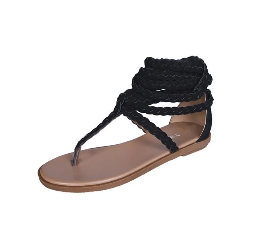 Cross strap sandals - Women's shoes