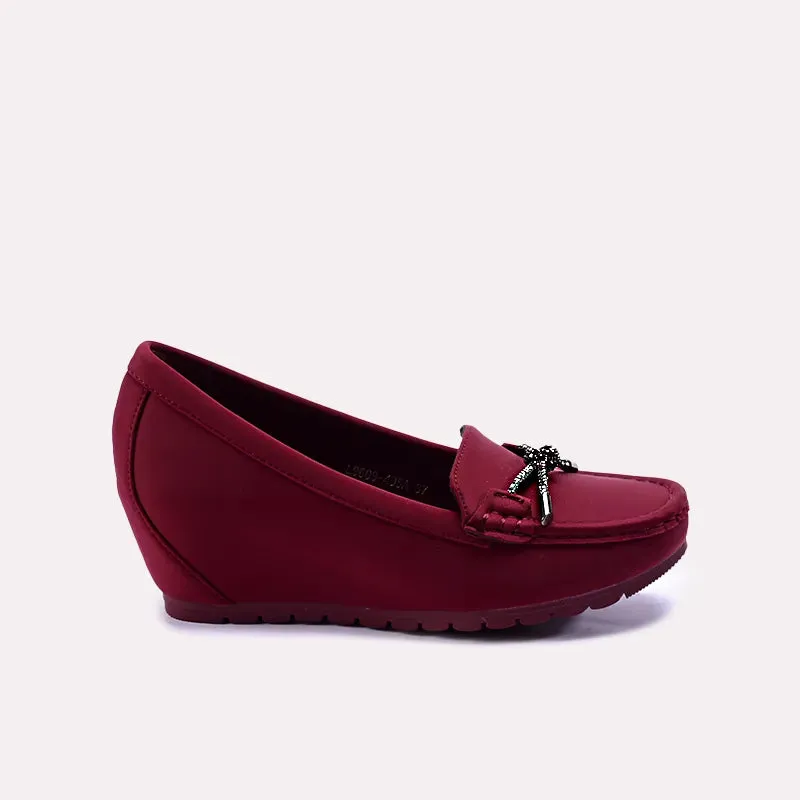 Francesca Maroon Casual Pumps 0431281
