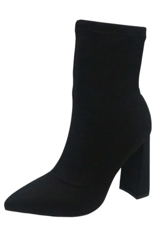 Harper Toe Boot Chunky Heel