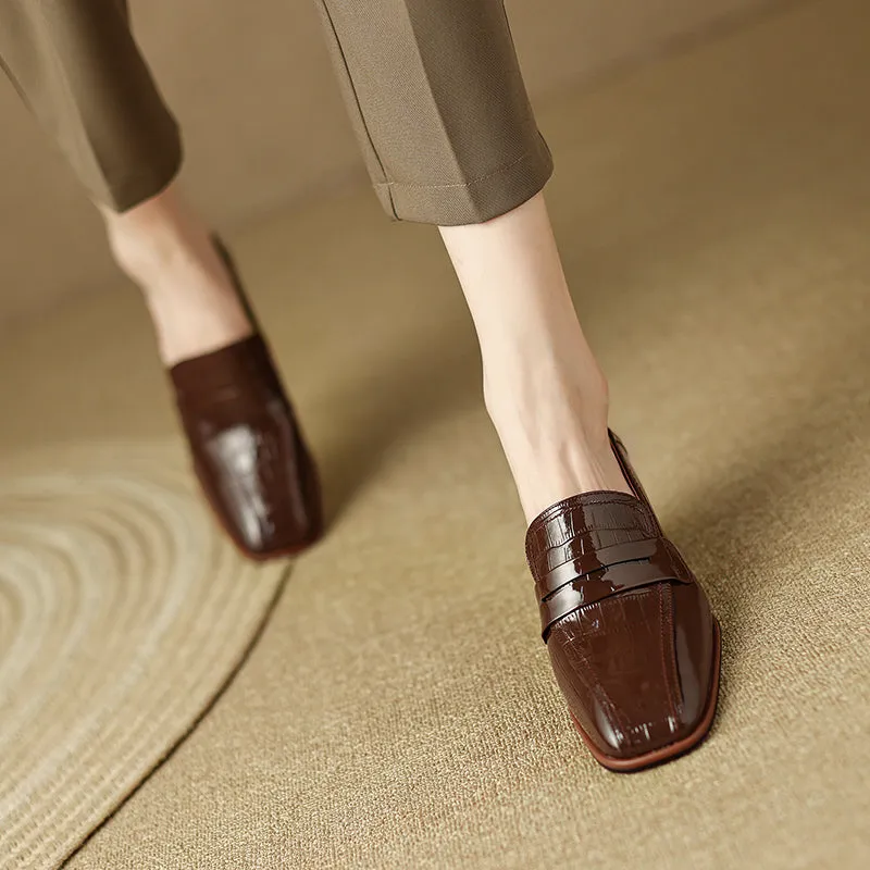 Issa Penny Loafer Heels Brown