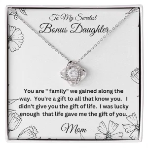 Love Knot Necklace   Bonus daughter