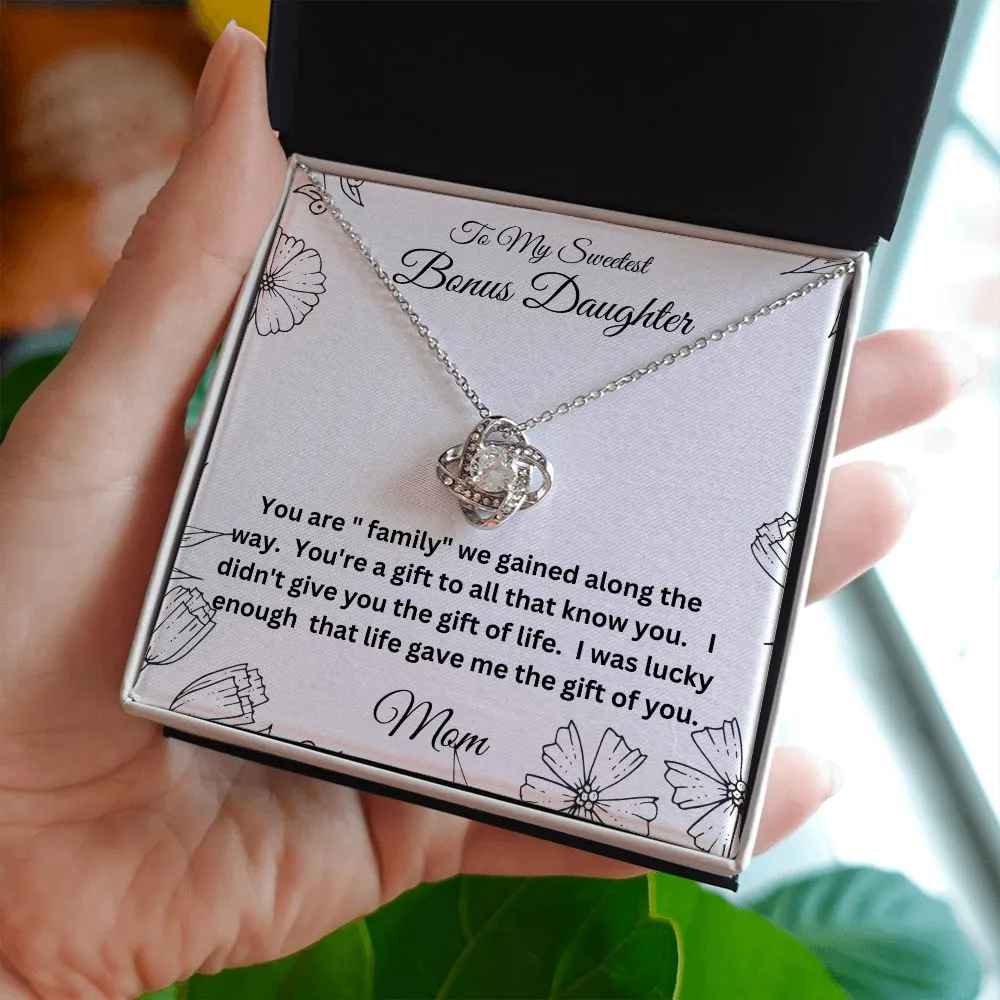 Love Knot Necklace   Bonus daughter