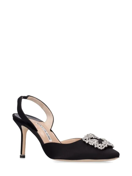 Manolo Blahnik   70mm Hangisli satin pumps 