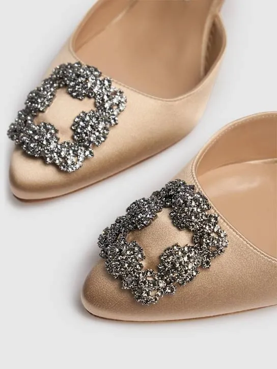 Manolo Blahnik   70mm Hangisli satin pumps 