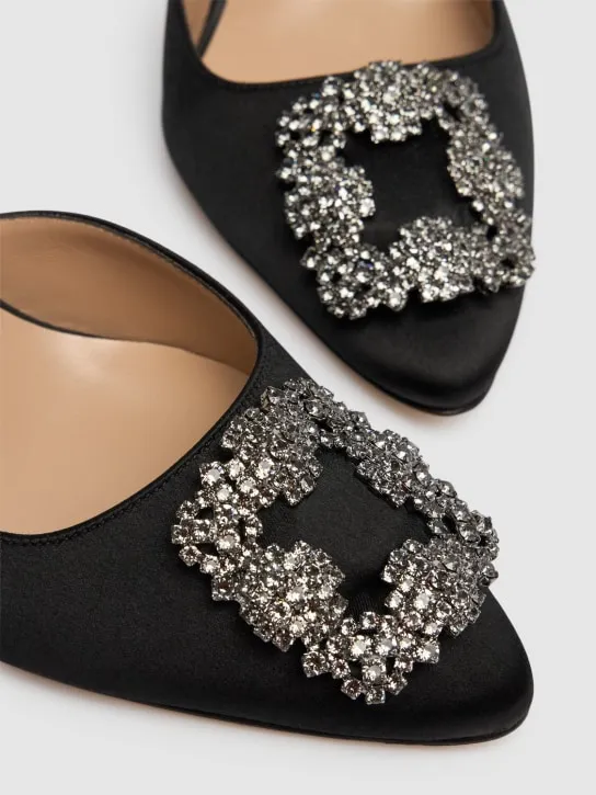 Manolo Blahnik   70mm Hangisli satin pumps 
