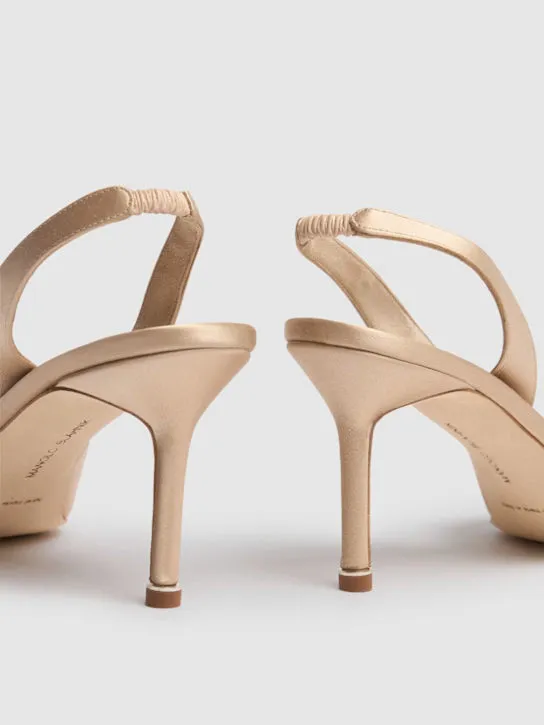 Manolo Blahnik   70mm Hangisli satin pumps 