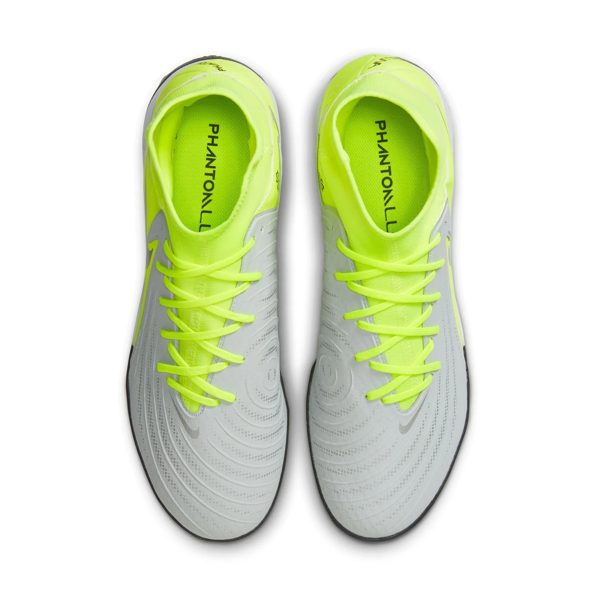Nike Phantom Luna II Academy TF Turf Soccer Cleat -Metallic Silver/Black-Volt