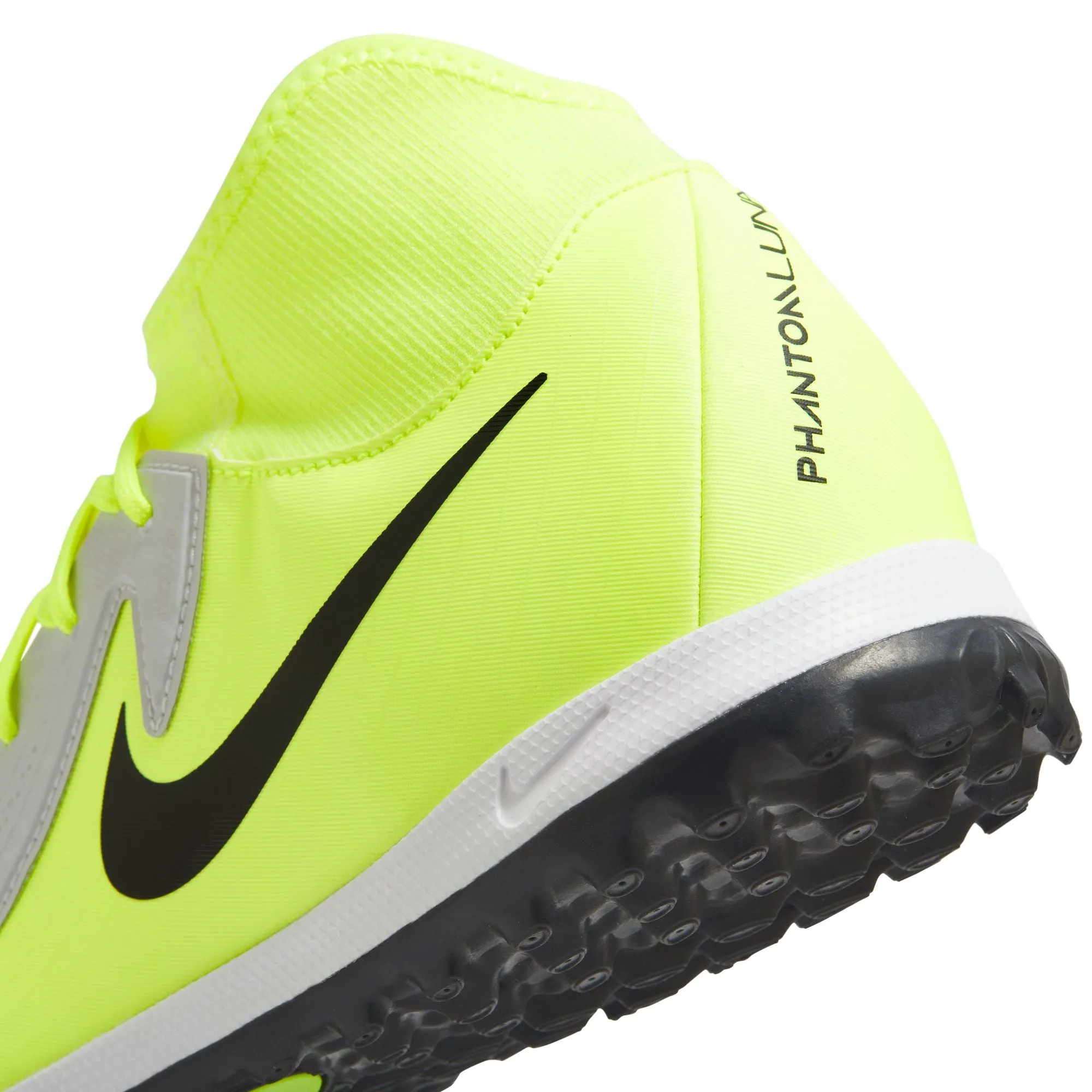 Nike Phantom Luna II Academy TF Turf Soccer Cleat -Metallic Silver/Black-Volt