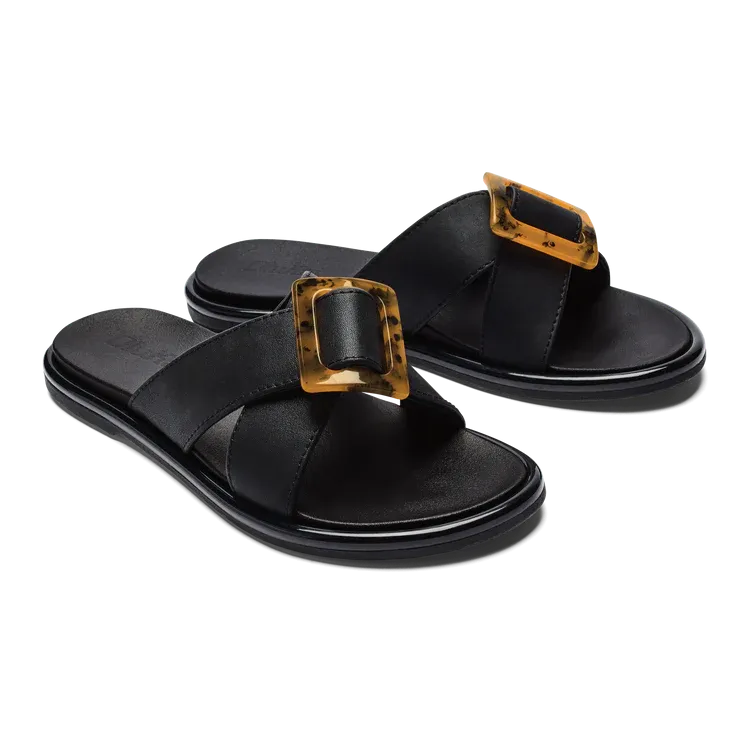 Olukai Women's La'i Slide / Black - Black