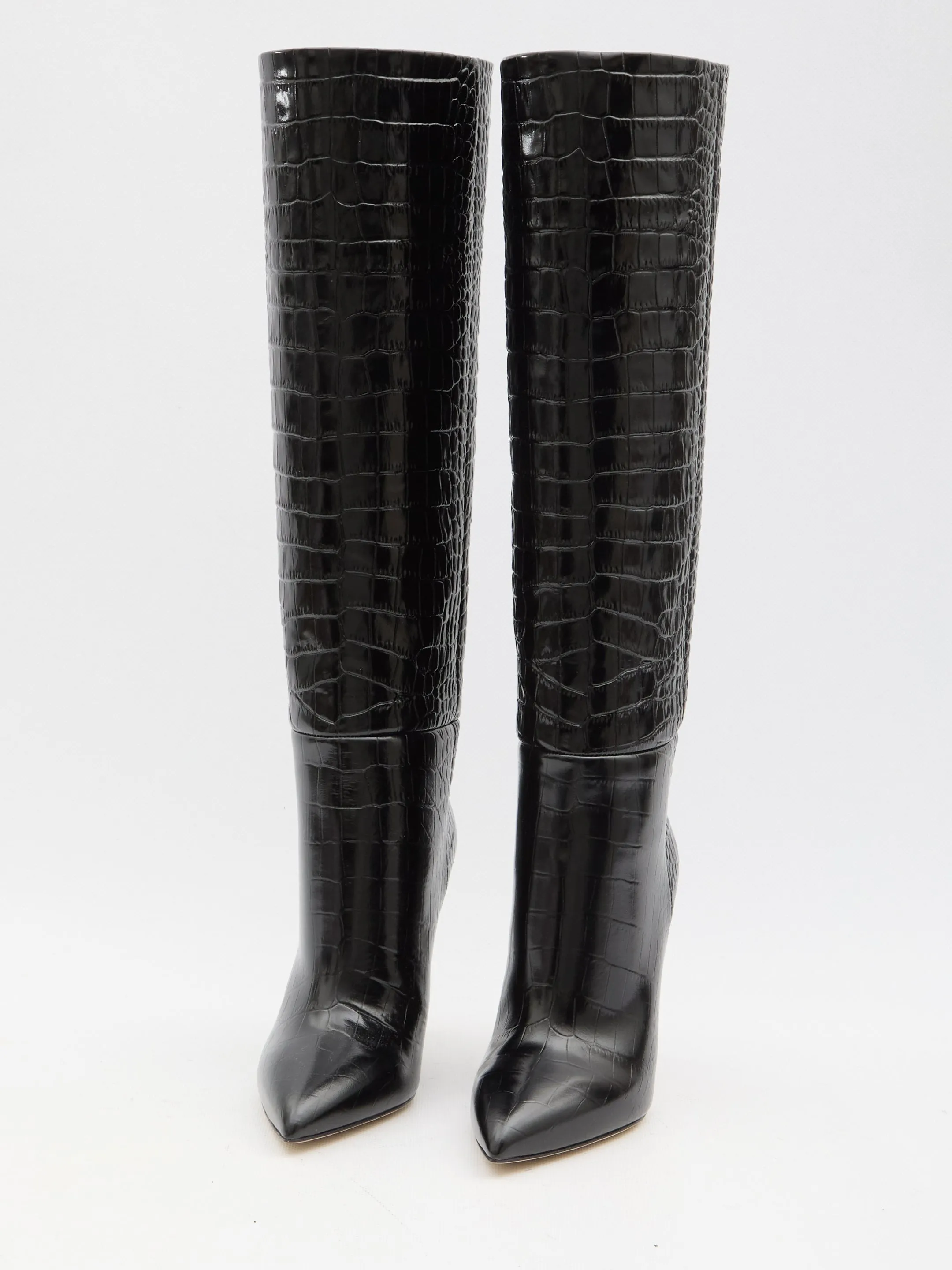 Paris Texas Leather Stiletto Boots