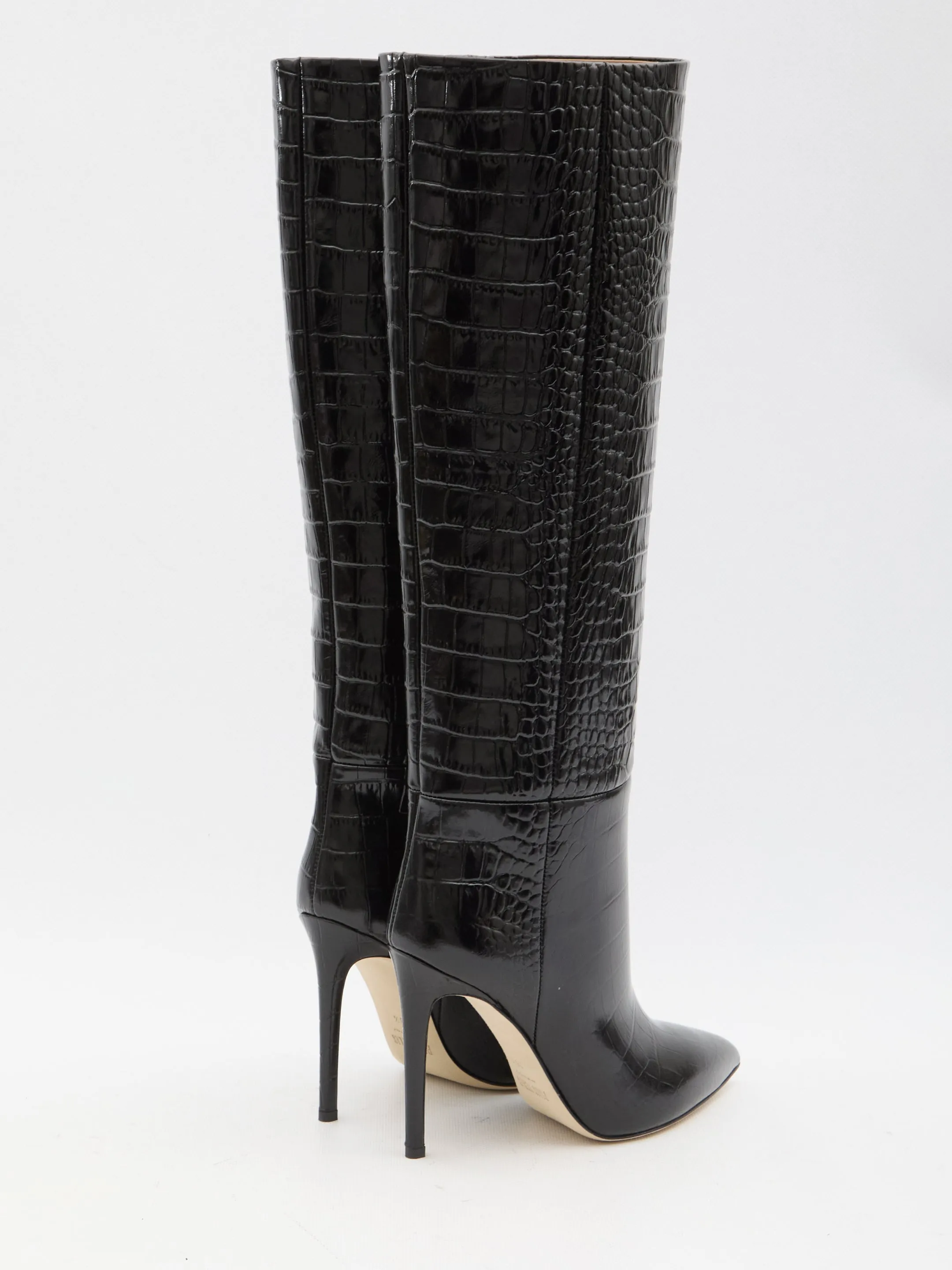 Paris Texas Leather Stiletto Boots