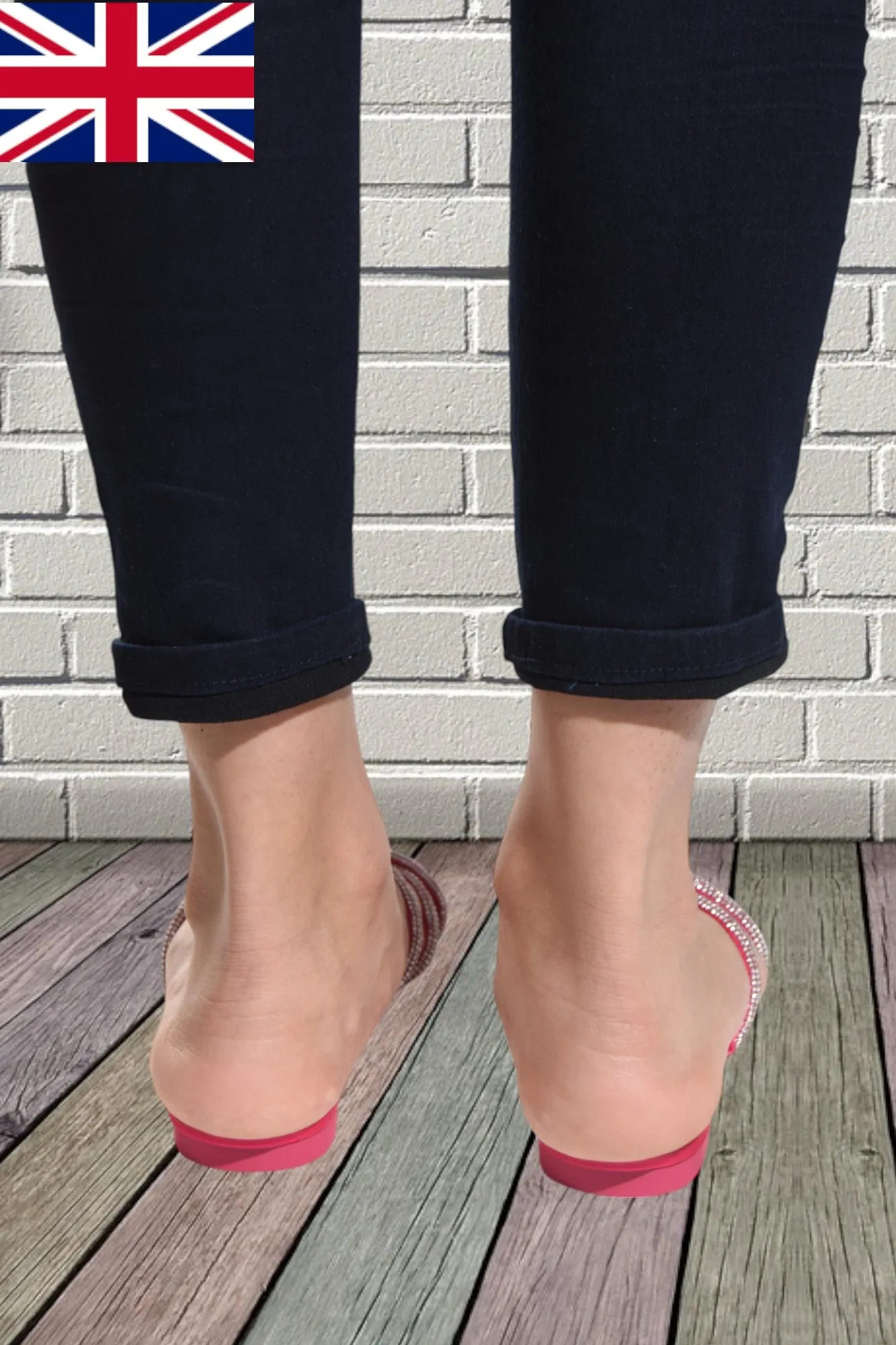 Pink Criss Cross Flats