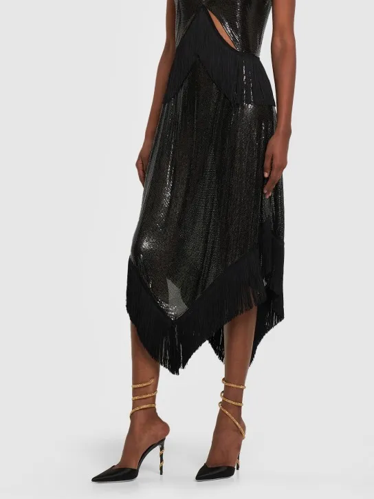 René Caovilla   105mm Embellished satin pumps 