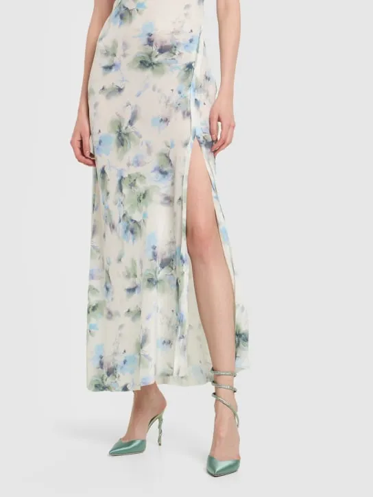 René Caovilla   105mm Embellished satin pumps 