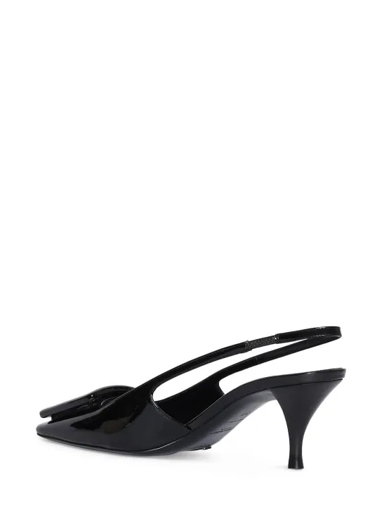 Saint Laurent   60mm 24 patent leather pumps 