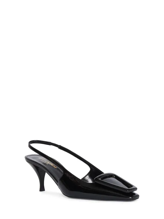 Saint Laurent   60mm 24 patent leather pumps 