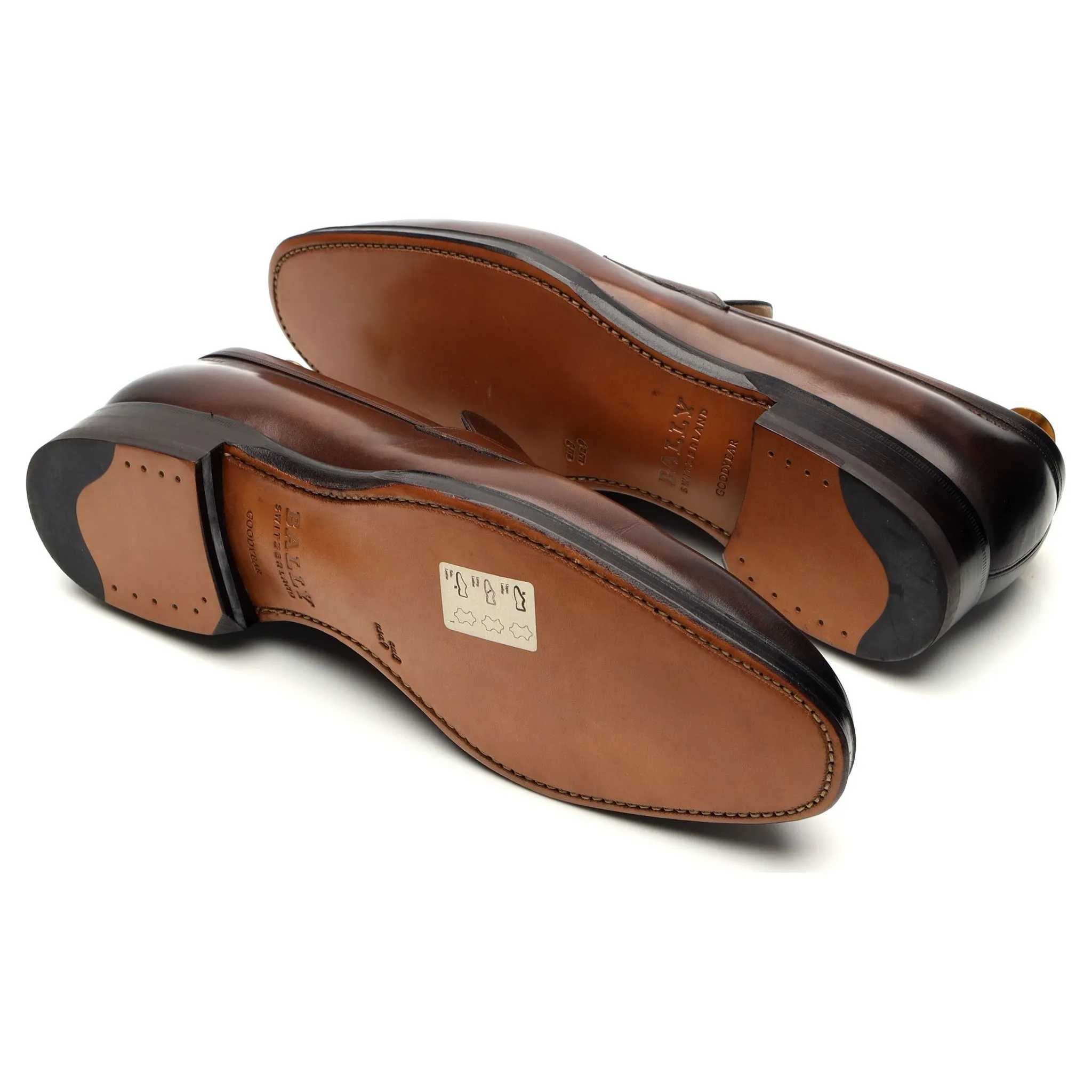 Scribe 'Scarbono' Dark Brown Leather Loafers UK 8 F