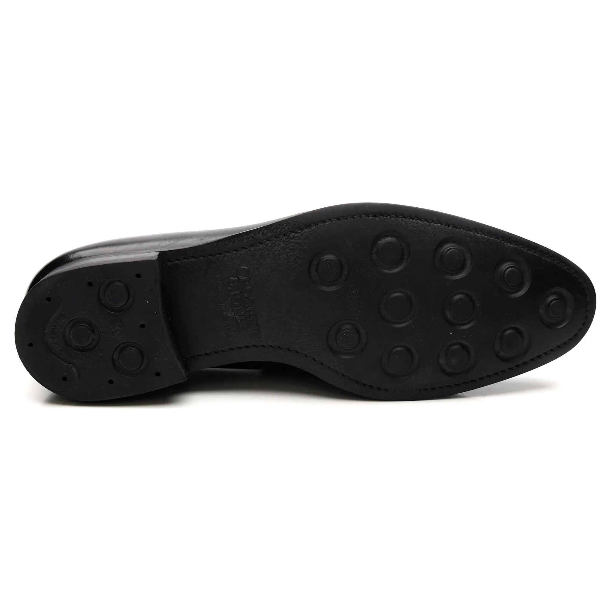 'Sydney' Black Leather Loafers UK 10 E