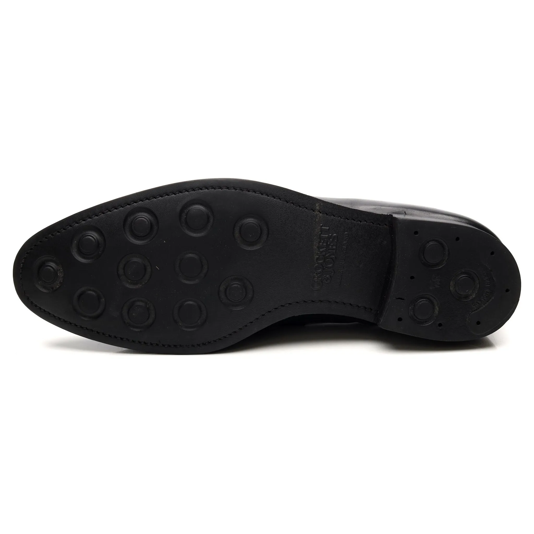 'Sydney' Black Leather Loafers UK 10 E