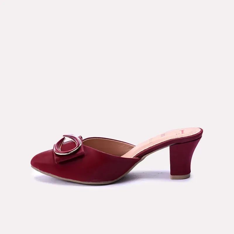 Tatiana Maroon Fancy Heel Pumps 0431134