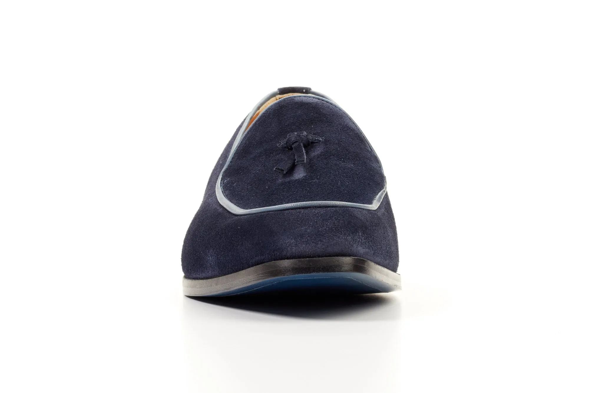 The Van Damme Belgian Loafer - Midnight Blue Suede