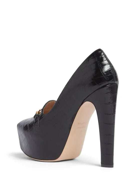 Tom Ford   135mm Whitney croc embossed pumps 