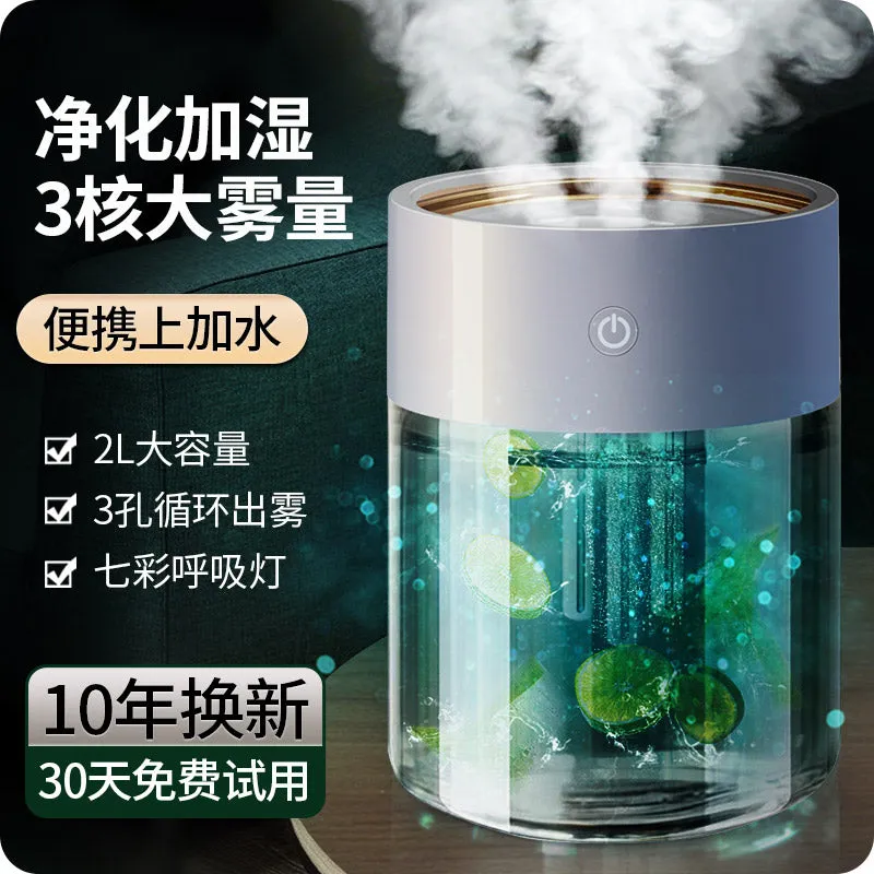Triple Nozzle Cool Mist Humidifier