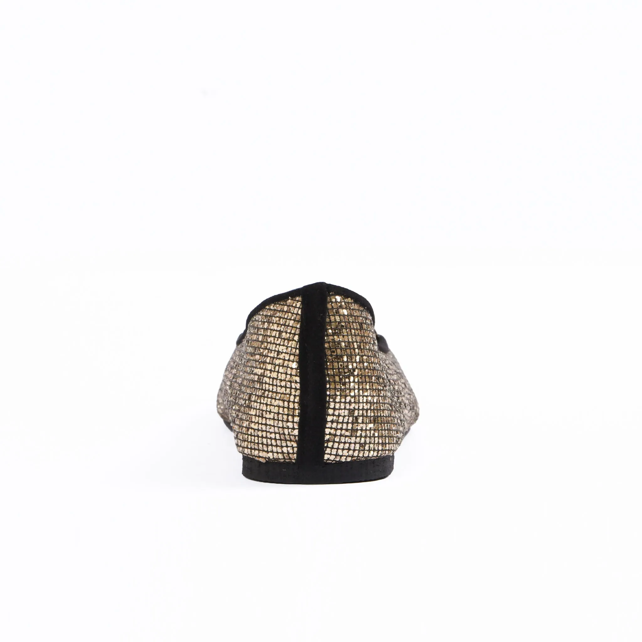 Women's Glittery Gold Loafers | 489D-X