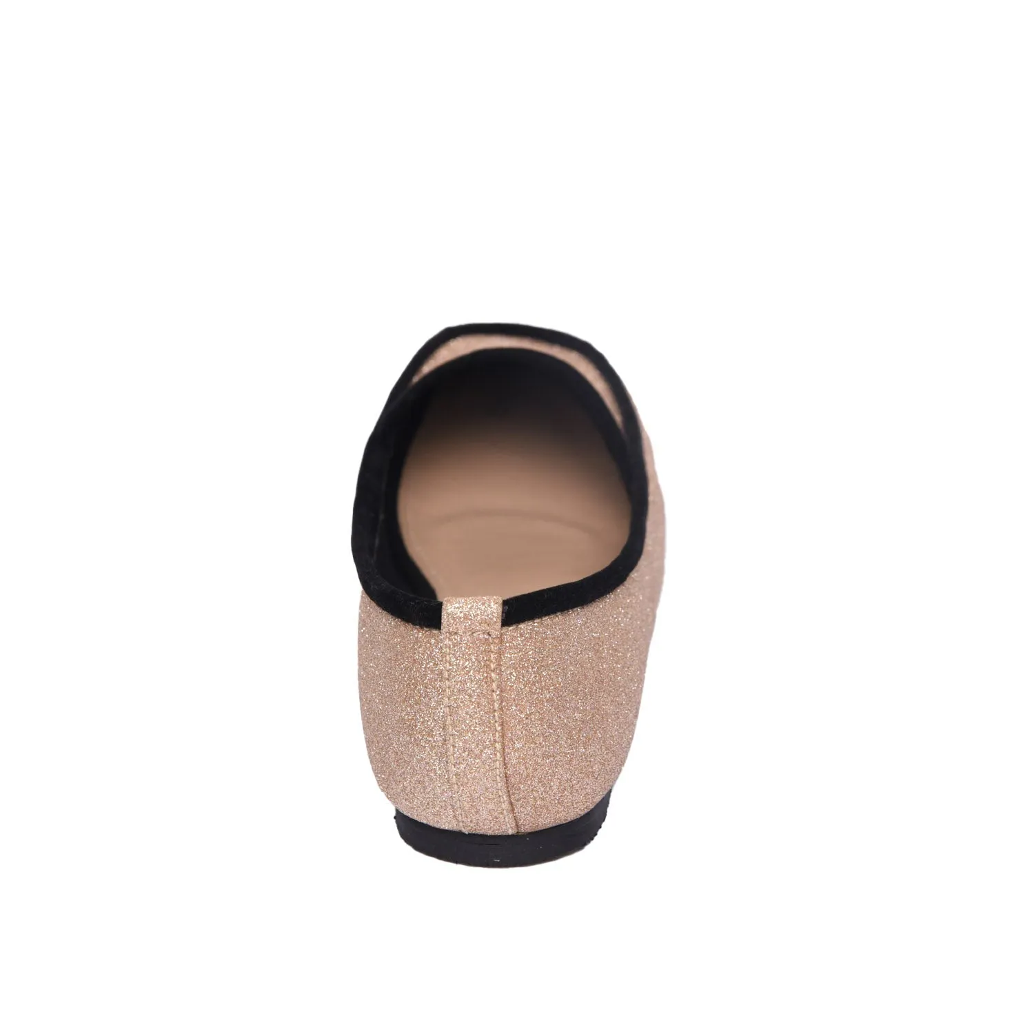 Women's Sparkling Rose Gold Loafers | 486L-PX